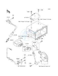 KVF 360 A [PRAIRIE 360 4X4] (A6F-A9F) A8F drawing IGNITION SYSTEM