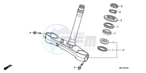 CBR1000RRA Korea - (KO) drawing STEERING STEM