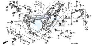 XL700VA9 France - (F / ABS CMF SPC) drawing FRAME BODY