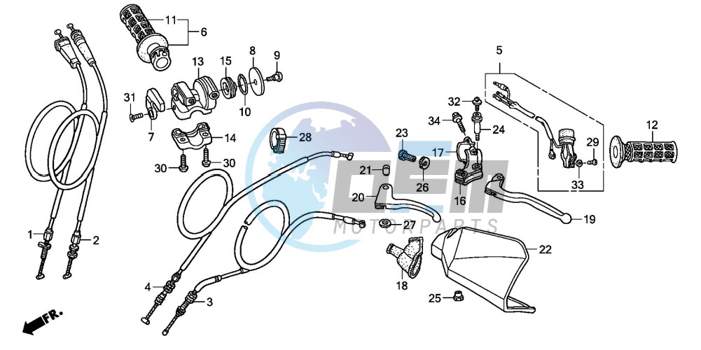 HANDLE LEVER/SWITCH/ CABLE (CM)