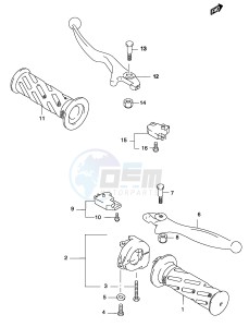 AY50 (P19) katana drawing HANDLE GRIP (MODEL AY50W)