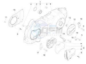 GTS 300 SUPER IE ABS E4 (APAC) drawing Crankcase cover - Crankcase cooling