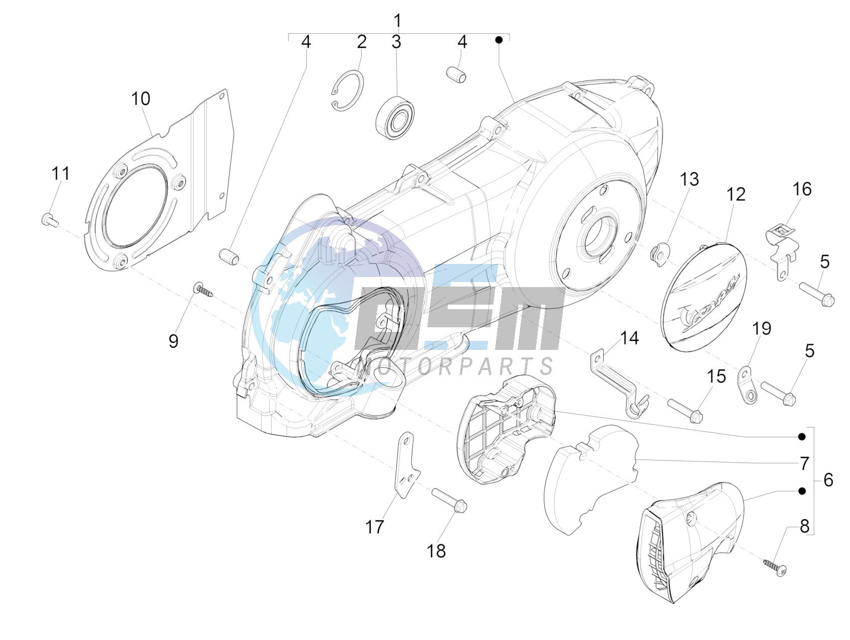 Crankcase cover - Crankcase cooling