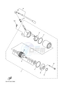 YFM350FWA YFM35FGB GRIZZLY 350 4WD (1NS3 1NS3 1NS4) drawing STARTING MOTOR