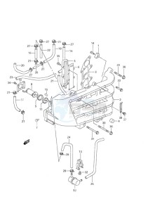 DF 60 drawing Inlet Manifold (S/N 971001 to 971960)