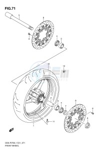 GSX-R750 (E21) drawing FRONT WHEEL