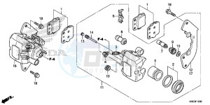 TRX500FM6F TRX500FM Australia - (U) drawing FRONT BRAKE CALIPER