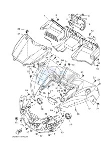 YXE700ES YXE70WPSH WOLVERINE R-SPEC EPS SE (BN56) drawing FRONT FENDER