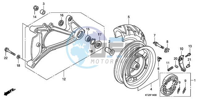 REAR WHEEL/SWINGARM