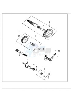 TWEET 50 PMX drawing FRAME AND SADDLE TANK BREED