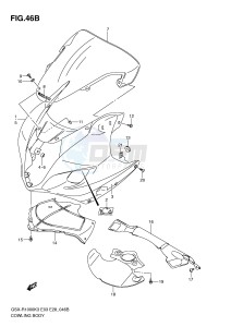 GSX-R1000 (E3-E28) drawing COWLING BODY (GSX-R1000ZK4)