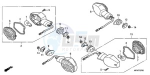 CB1000RA9 France - (F / ABS CMF) drawing WINKER