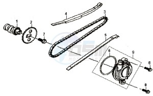 SYMPHONY 50 25KMH drawing CHAIN / CHAIN TENSIONER / CHAIN GUIDE