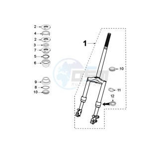 VIVA 2 SPA drawing FRONT FORK / STEERINGHEAD