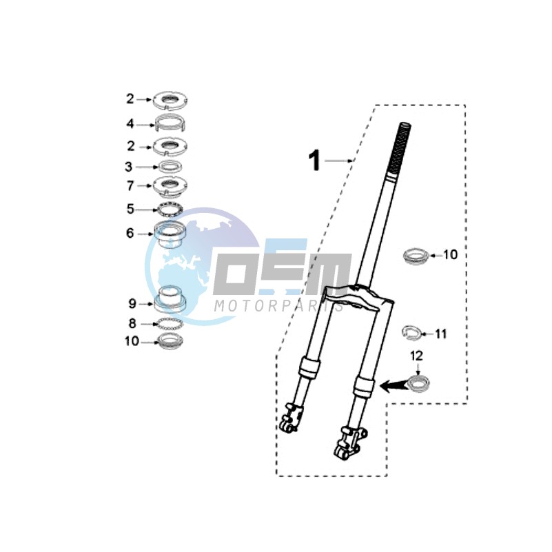 FRONT FORK / STEERINGHEAD