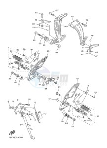 FZ1-N FZ1 (NAKED) 1000 (1EC6) drawing STAND & FOOTREST