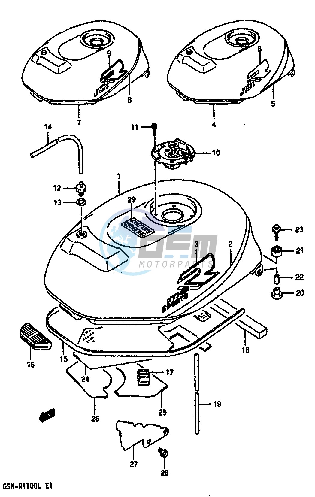 FUEL TANK (MODEL K)