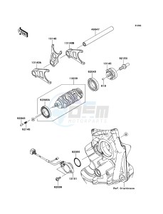 NINJA_ZX-10R ZX1000JBF FR GB XX (EU ME A(FRICA) drawing Gear Change Drum/Shift Fork(s)