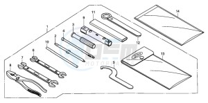 CB250 drawing TOOLS