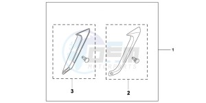 NC700XD NC700X 2ED drawing KIT  LEG DEFLECTOR