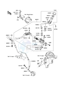 ZZR1400_ABS ZX1400FEF FR GB XX (EU ME A(FRICA) drawing Clutch Master Cylinder