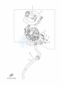 XT250 (B7C3) drawing INTAKE 2