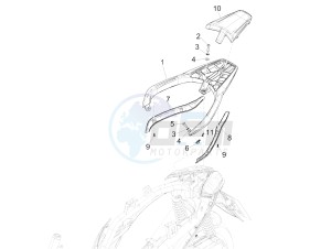 Medley 125 4T ie ABS E4 (EMEA) drawing Rear luggage rack