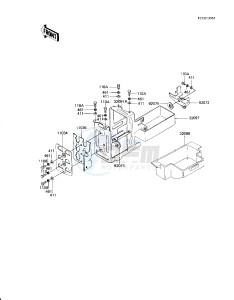 KZ 1100 D [SPECTRE] (D1-D2) [SPECTRE] drawing BATTERY CASE_TOOL CASE