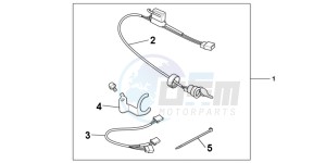 VFR800XB Crossrunner E drawing 12V DC SOCKET KIT