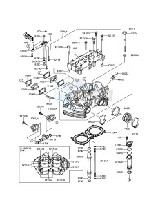 W800 EJ800AFFA GB XX (EU ME A(FRICA) drawing Cylinder Head