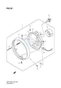 GSF-1250 BANDIT EU drawing HEADLAMP