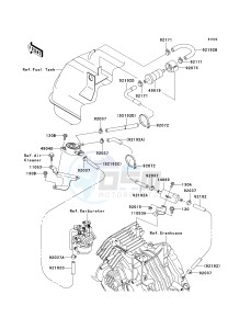 KAF 400 A [MULE 610 4X4] (A6F-AF) A9F drawing FUEL PUMP