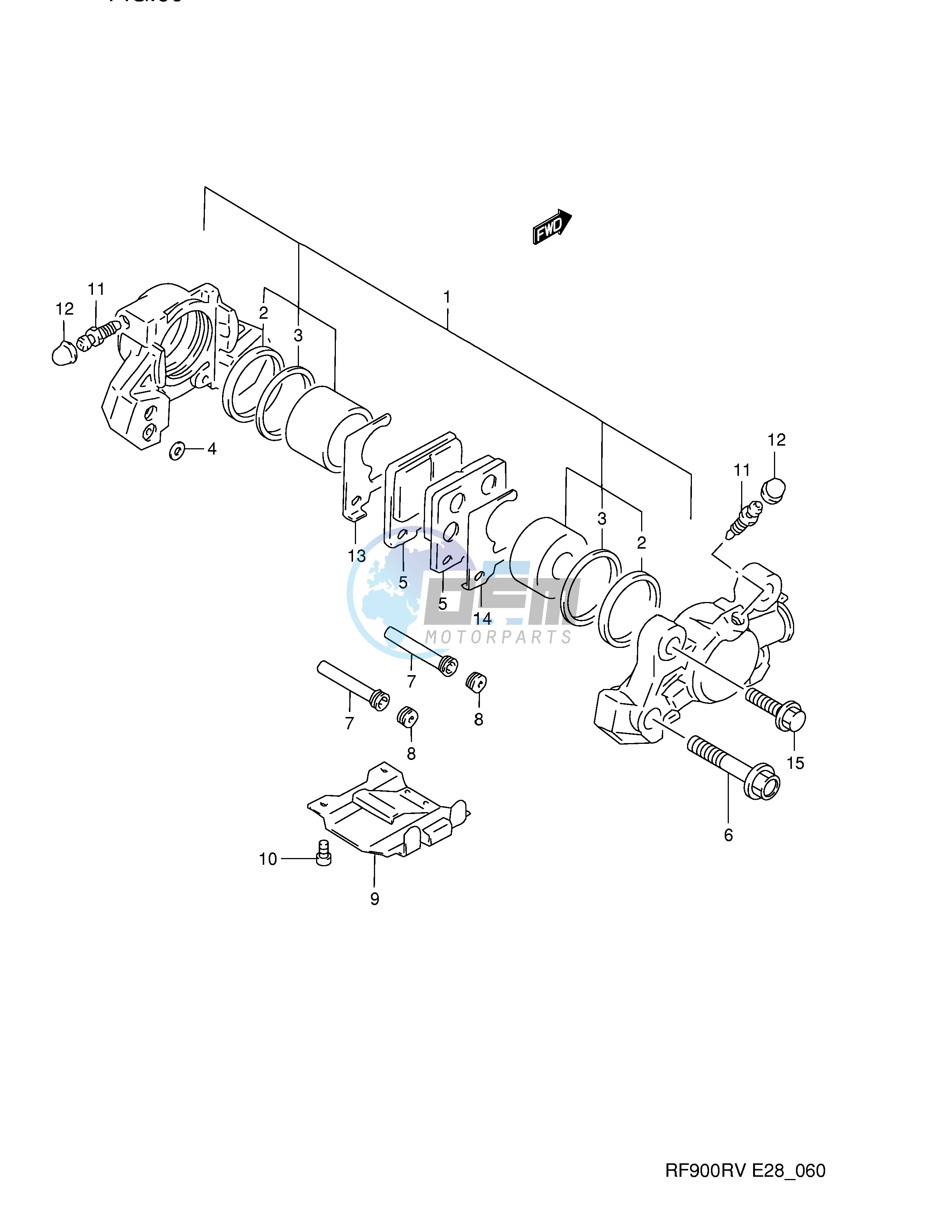 REAR CALIPER (MODEL R S)