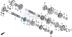 NSR125F drawing TRANSMISSION