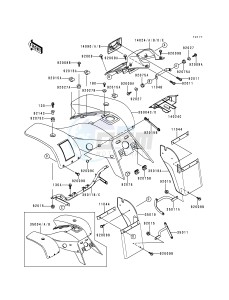 KEF 300 A [LAKOTA 300] (A2-A5) [LAKOTA 300] drawing FRONT FENDER-- S- -