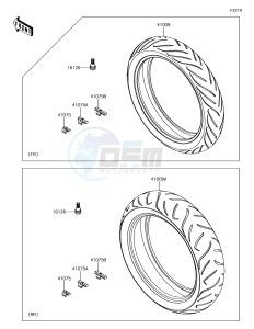 VERSYS 650 ABS KLE650FHFA XX (EU ME A(FRICA) drawing Tires