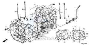 TRX250TEE FOURTRAX RECON ES Europe Direct - (ED) drawing CRANKCASE