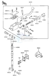 KX 250 D [KX250] (D1) [KX250] drawing FRONT MASTER CYLINDER