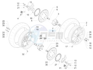 MP3 500 Sport Business ABS (NAFTA) drawing Front wheel