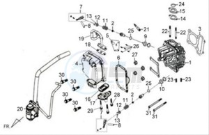 X'PRO 125 drawing CYLINDER HEAD CPL