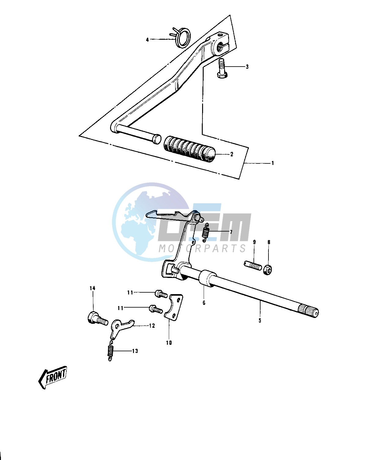 GEAR CHANGE MECHANISM -- 70-73- -