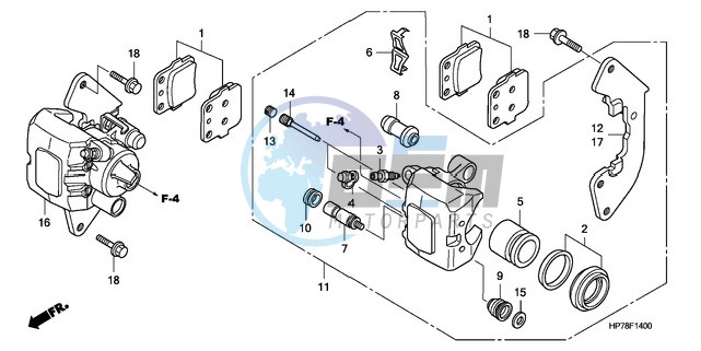 FRONT BRAKE CALIPER