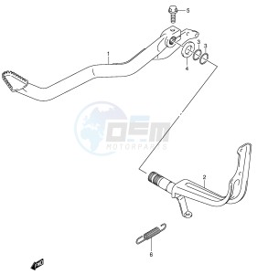 LT-F500F (P24) drawing REAR BRAKE