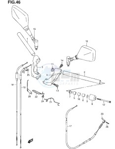 Inazuma 250 drawing HANDLEBAR