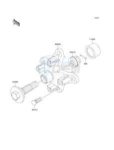 KVF 360 B [PRAIRIE 360] (B6F-B9F) B7F drawing FRONT HUB