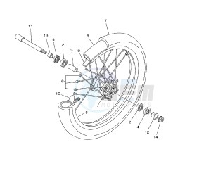 YZ LC 125 drawing FRONT WHEEL