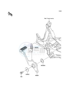 VERSYS_ABS KLE650DDF XX (EU ME A(FRICA) drawing Brake Pedal