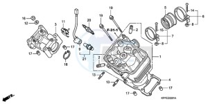 CBR125RWA Korea - (KO) drawing CYLINDER HEAD (CBR125RW7/RW9/RWA)