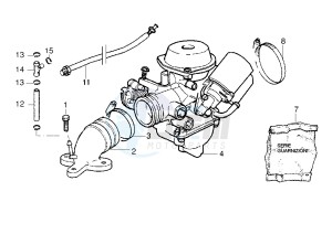 BEVERLY 125-200 drawing Caburetor Assy