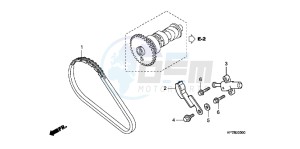 TRX420FAC drawing CAM CHAIN/TENSIONER